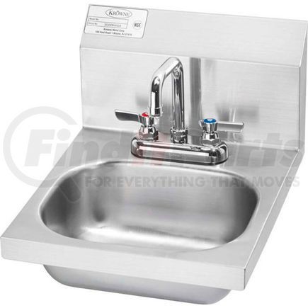HS-18 by KROWNE - Krowne&#174; HS-18 16" Wide Hand Sink With Deck Mount Faucet, Wrist Handles