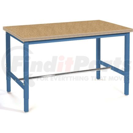 253835-BL by GLOBAL INDUSTRIAL - Global Industrial&#153; 48x30 Adjustable Height Workbench Square Tube Leg, Shop Top Square Edge Blue