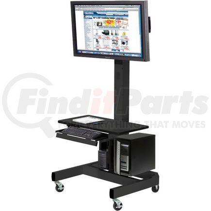 239192BBK by GLOBAL INDUSTRIAL - Global Industrial&#8482; Orbit Mobile LCD/Plasma Cart, Black