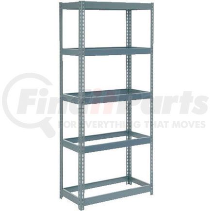 255413 by GLOBAL INDUSTRIAL - Global Industrial&#153; Extra Heavy Duty Shelving 36"W x 18"D x 60"H With 5 Shelves, No Deck, Gray