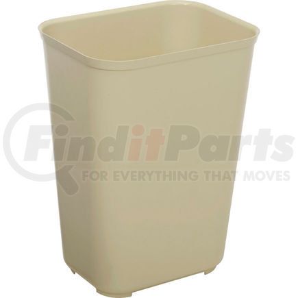 FG254400BEIG by RUBBERMAID - Rubbermaid 10 Gallon Fire Resistant Fiberglass Wastebasket - Beige