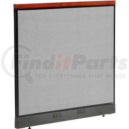 277552EGY by GLOBAL INDUSTRIAL - Interion&#174; Deluxe Electric Office Partition Panel, 48-1/4"W x 47-1/2"H, Gray