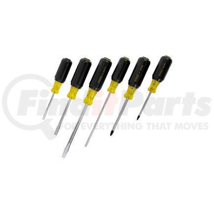 66-565 by STANLEY - Stanley 66-565 6 PC. Vinyl Comfort Grip Cabinet. Standard, & Phillips Screwdriver Set