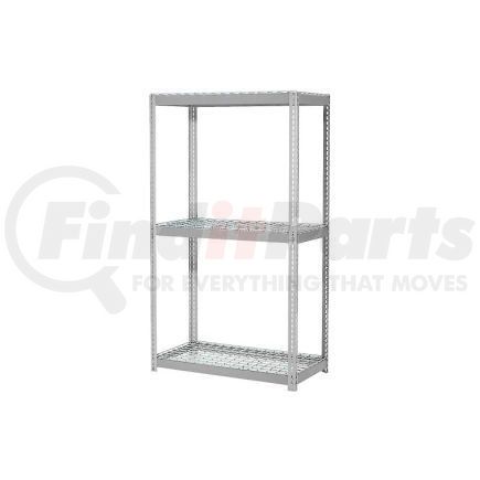 785613GY by GLOBAL INDUSTRIAL - Global Industrial&#153; Expandable Starter Rack 48x18x84 3 Level Wire Deck 1500 lb. Cap Per Deck GRY