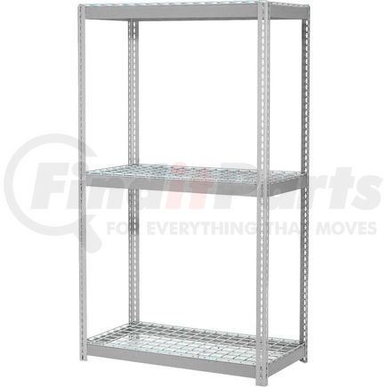 785622GY by GLOBAL INDUSTRIAL - Global Industrial&#153; Expandable Starter Rack 96x24x84 3 Level Wire Deck 1100 lb. Cap Per Deck GRY