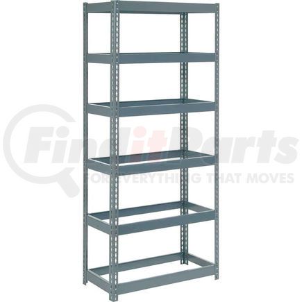 255486 by GLOBAL INDUSTRIAL - Global Industrial&#153; Extra Heavy Duty Shelving 36"W x 24"D x 84"H With 6 Shelves, No Deck, Gray