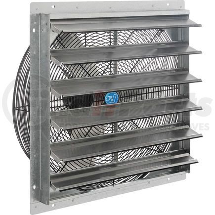 294497 by GLOBAL INDUSTRIAL - 24" Exhaust Fan with Shutter - Direct Drive - 1/4 HP - Single Speed