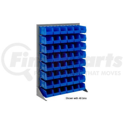 603387BL by GLOBAL INDUSTRIAL - Global Industrial&#153; Singled Sided Louvered Bin Rack 35 x 15 x 50 - 42 Blue Premium Stacking Bins