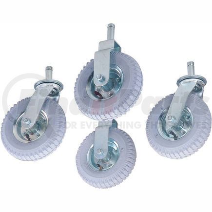 585183A by GLOBAL INDUSTRIAL - Nexel&#174; Stem Casters Set of (4) 8" x 2.80" Full Pneumatic 1000 Lb. Capacity