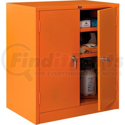 298681 by GLOBAL INDUSTRIAL - Global Industrial&#153; Emergency Preparedness Cabinet, Counter Height, 36"Wx24"Dx42"H, Orange