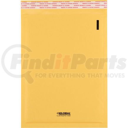 412529 by GLOBAL INDUSTRIAL - Global Industrial&#153; Self-Seal Bubble Mailers #1, 7-1/4" x 12", Gold, 100 Pack