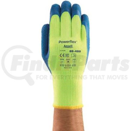 206419 by ANSELL - Powerflex&#174; Insulated Latex Coated Gloves, Ansell 80-400-8, 1-Pair