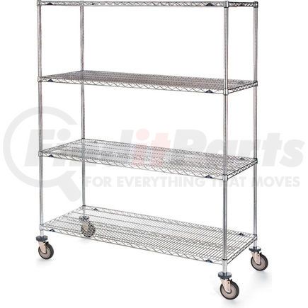 5409700 by METRO - Metro Stainless Steel Wire Shelf Trucks - 72" Wx24" D Shelf