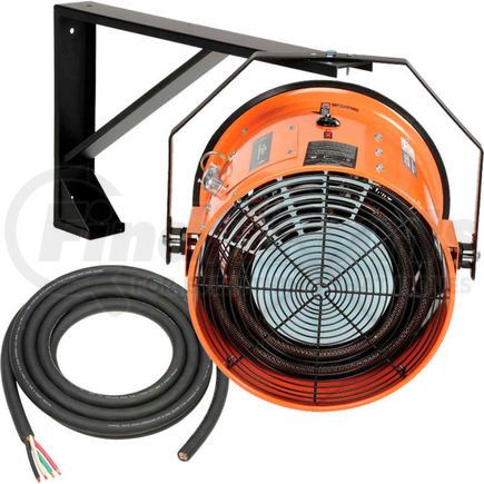 653567 by GLOBAL INDUSTRIAL - Global Industrial&#174; 15 KW Wall-Ceiling Electric Salamander Heater 240V 1 Ph With 25'L Power Cord