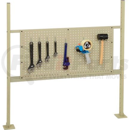 249716TN by GLOBAL INDUSTRIAL - Global Industrial&#153; Panel Kit for 48"W Workbench - 36"W Pegboard, Mounting Rails & Uprights Tan