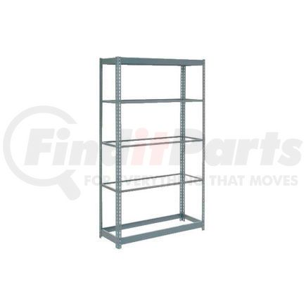 254429 by GLOBAL INDUSTRIAL - Global Industrial&#8482; Heavy Duty Shelving 36"W x 24"D x 84"H With 5 Shelves - No Deck - Gray