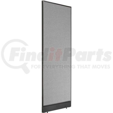 277662PGY by GLOBAL INDUSTRIAL - Interion&#174; Office Partition Panel with Pass-Thru Cable, 24-1/4"W x 76"H, Gray