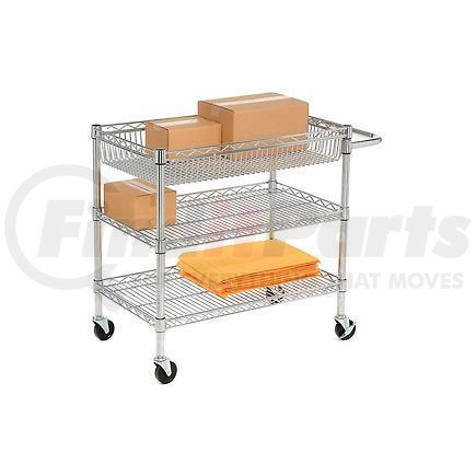 LICWT2918 by LUXOR - Luxor&#174; LICWT2918 Heavy Duty Wire Transport Cart - 30x18x30