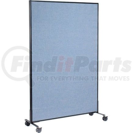 694960MBL by GLOBAL INDUSTRIAL - Interion&#174; Mobile Office Partition Panel, 48-1/4"W x 75"H, Blue