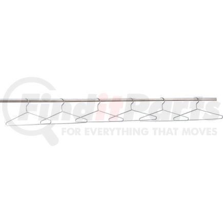 493306 by GLOBAL INDUSTRIAL - Global Industrial&#153; Coat Hangers Chrome Plated - Pkg of 6