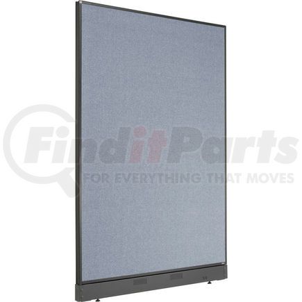 238637PBL by GLOBAL INDUSTRIAL - Interion&#174; Office Partition Panel with Pass-Thru Cable, 48-1/4"W x 64"H, Blue