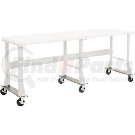 253CP68 by GLOBAL INDUSTRIAL - Global Industrial&#153; Caster Base Set for C-Channel Open Leg 96"W x 30 & 36"D Workbench - Gray