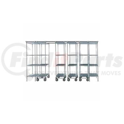 B2177925 by GLOBAL INDUSTRIAL - Space-Trac 6 Unit Storage Shelving Chrome 48"W x 21"D x 86"H - 14 Ft.