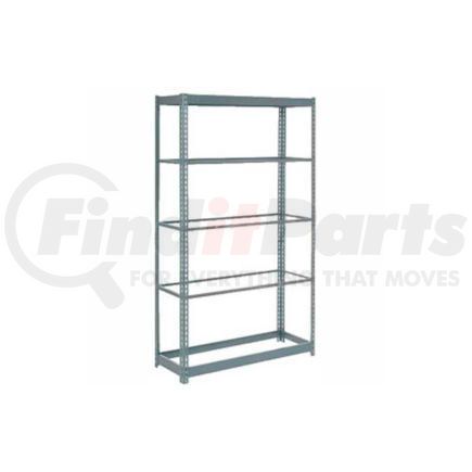 254432H by GLOBAL INDUSTRIAL - Global Industrial&#8482; Heavy Duty Shelving 48"W x 24"D x 96"H With 5 Shelves - No Deck - Gray