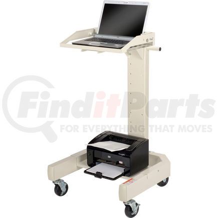 239141BG by GLOBAL INDUSTRIAL - Global Industrial&#8482; Orbit Mobile Laptop Cart, Beige