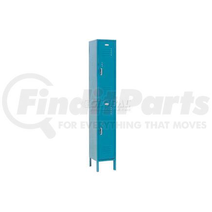 652176BL by GLOBAL INDUSTRIAL - Global Industrial&#153; Paramount&#174; Double Tier 2 Door Locker, 12"Wx15"Dx36"H, Blue, Assembled