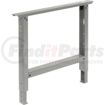 249508 by GLOBAL INDUSTRIAL - Global Industrial&#153; C-Channel Adjustable Height Leg 29 to 35"H - for 36"D Workbench, 1 Leg Gray