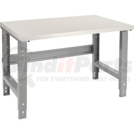 601419 by GLOBAL INDUSTRIAL - Global Industrial&#153; 48x30 Adjustable Height Workbench C-Channel Leg - Laminate Square Edge Gray