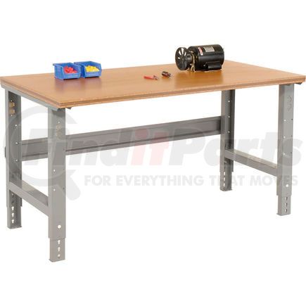 183164 by GLOBAL INDUSTRIAL - Global Industrial&#153; 72x30 Adjustable Height Workbench C-Channel Leg - Shop Top Square Edge Gray