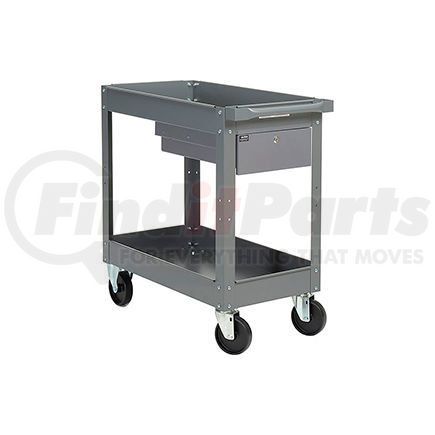 988836 by GLOBAL INDUSTRIAL - Global Industrial&#153; Stock Cart, 1 Drawer & 2 Tray Shelves, 16"Wx30"L,  500 Lb. Cap