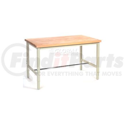 318895TN by GLOBAL INDUSTRIAL - Global Industrial&#153; 48 x 30 Adjustable Height Workbench Square Tube Leg - Birch Square Edge Tan