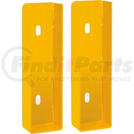 436733 by GLOBAL INDUSTRIAL - Global Industrial&#8482; Steel Bracket Kit in Pair for Drop-In Style, Yellow