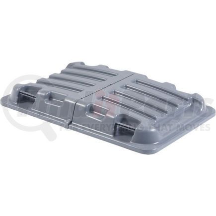 984612 by GLOBAL INDUSTRIAL - Global Industrial&#153; Lid for 1/2 Cu. Yd. Plastic Recycling Tilt Truck, Gray