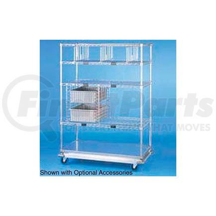 251292 by GLOBAL INDUSTRIAL - Nexel&#174; Open Sided Wire Exchange Truck 4 Wire 1 Galvanized Shelf 1000 Lb Cap