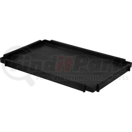 800338 by GLOBAL INDUSTRIAL - Global Industrial&#153; 2-1/2" Deep Tray Shelf For Plastic Utility Cart, Black