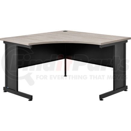 248999RGY by GLOBAL INDUSTRIAL - Interion&#174; 48"W Corner Desk - Rustic Gray