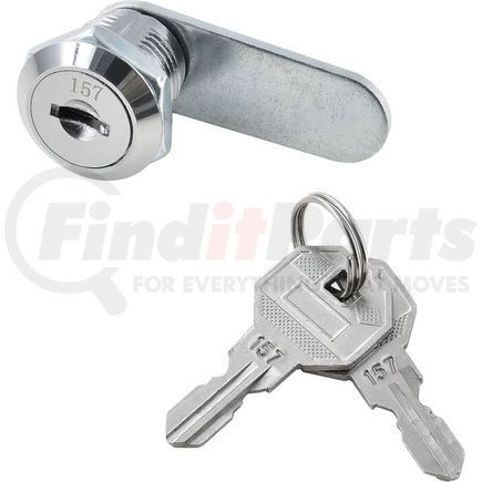 RP9907 by GLOBAL INDUSTRIAL - Replacement Lock & Key Set For Outer Door of Global Industrial&#153; Narcotics Cabinets Key# 157