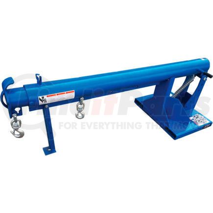 989042 by GLOBAL INDUSTRIAL - Global Industrial&#153; Adjustable Pivoting Forklift Jib Boom Crane, 86-5/8"-146-5/8"L,4000 Lbs.Cap.