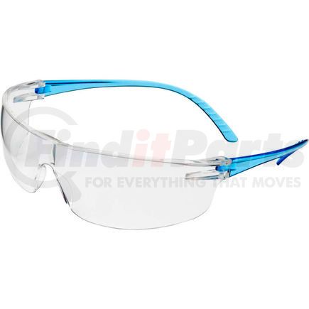 SVP205 by NORTH SAFETY - Uvex&#174; SVP205 Safety Glasses, Blue Frame, Clear Lens