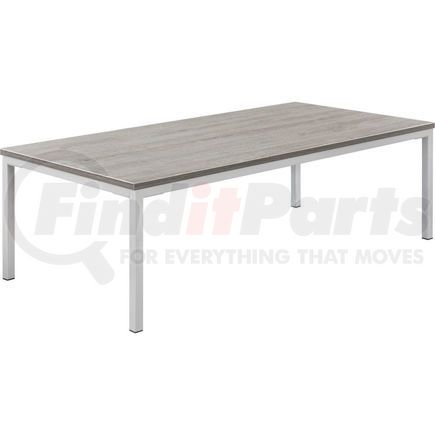 695755GY by GLOBAL INDUSTRIAL - Interion&#174; Wood Coffee Table with Steel Frame - 48" x 24" - Gray