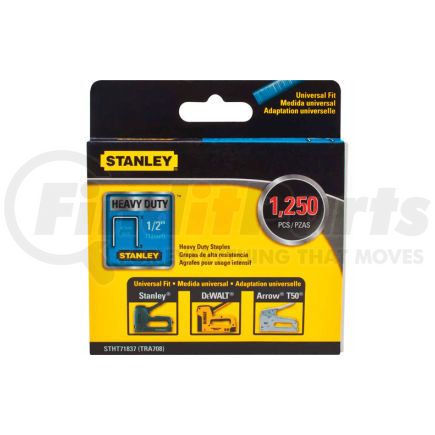 STHT71837 by STANLEY - Stanley&#174; STHT71837  Heavy-Duty Narrow Crown Staples 1/2" -1,250 Pack