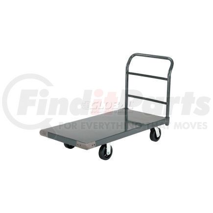 952127 by GLOBAL INDUSTRIAL - Global Industrial&#8482; Steel Deck Platform Truck 60 x 30 2000 Lb. Capacity 6" Rubber Casters