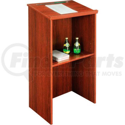 248631MH by GLOBAL INDUSTRIAL - Interion&#174; Stand-Up Podium / Lectern, 23"W X 15-3 / 4"D X 45-7 / 8"H, Mahogany