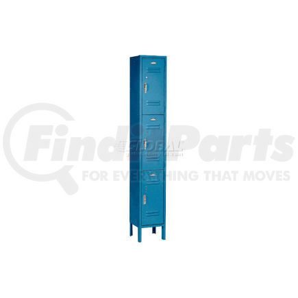 238233BL by GLOBAL INDUSTRIAL - Global Industrial&#153; Paramount&#174; Triple Tier 3 Door Locker, 12"Wx15"Dx24"H, Blue, Assembled