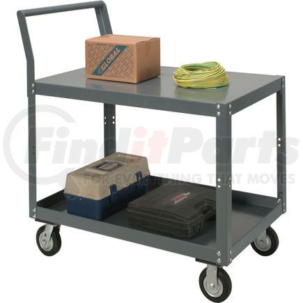 752248 by GLOBAL INDUSTRIAL - Global Industrial&#153; Heavy Duty Service Cart, 2 Shelves, 30"Wx60"Lx27"H, 1200 Lbs. Cap.