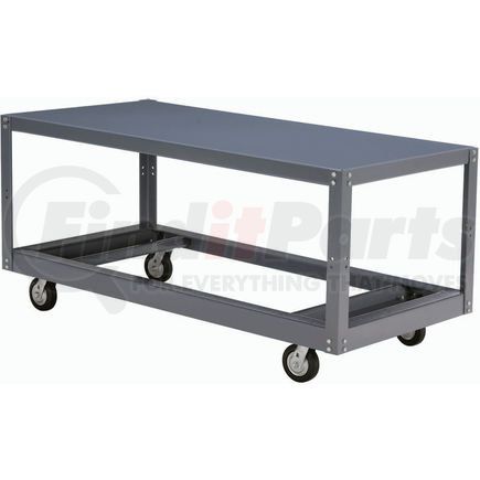 752234 by GLOBAL INDUSTRIAL - Global Industrial&#153; Portable Steel Table, 1 Shelf, 36"Wx72"Lx30"H, 1200 Lbs. Cap.